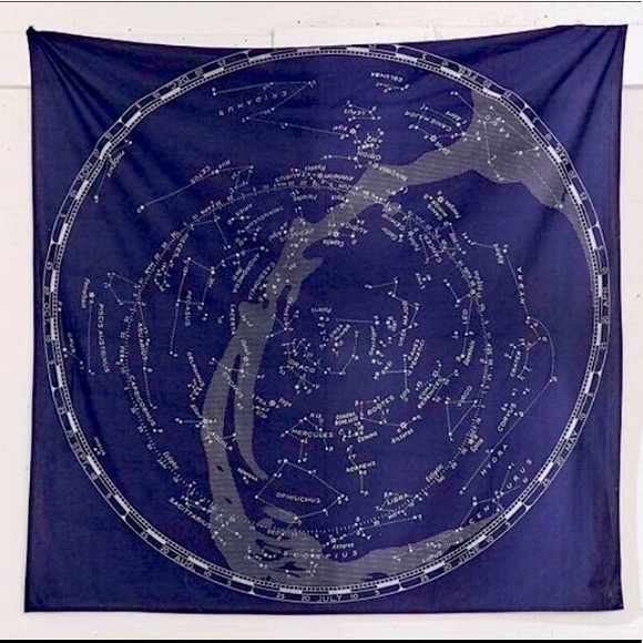 Glow-In-The-Dark Constellation Map Tapestry